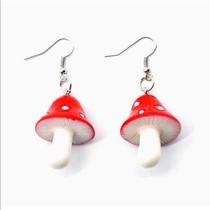4 for $10 Mushroom earrings never worn new